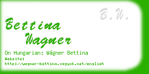 bettina wagner business card